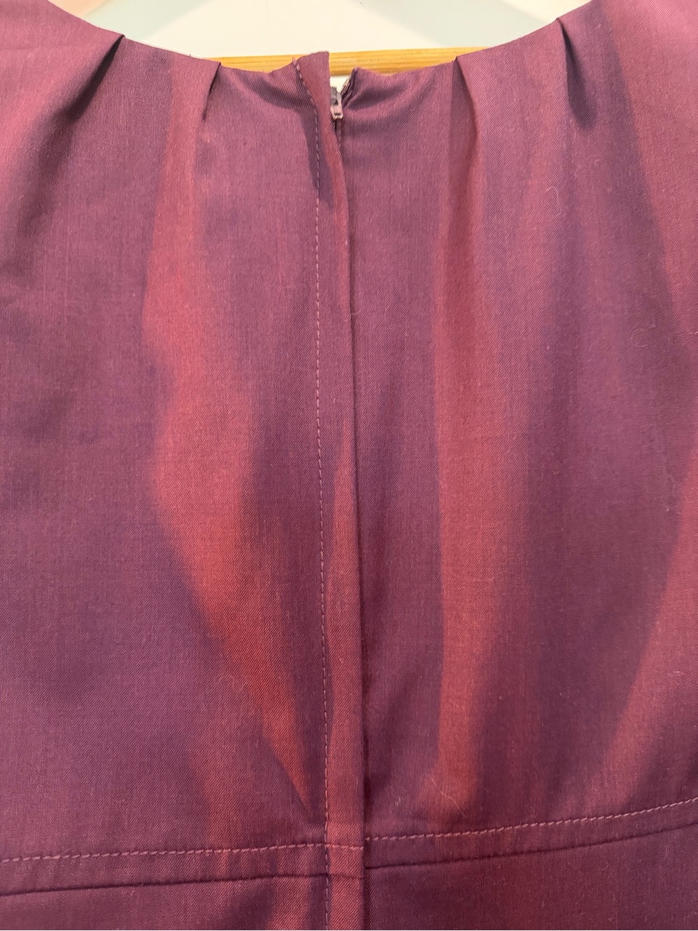 Pendleton Petite Sheath Dress Plum Short Sleeve Career Women's 16 - Picture 4 of 9